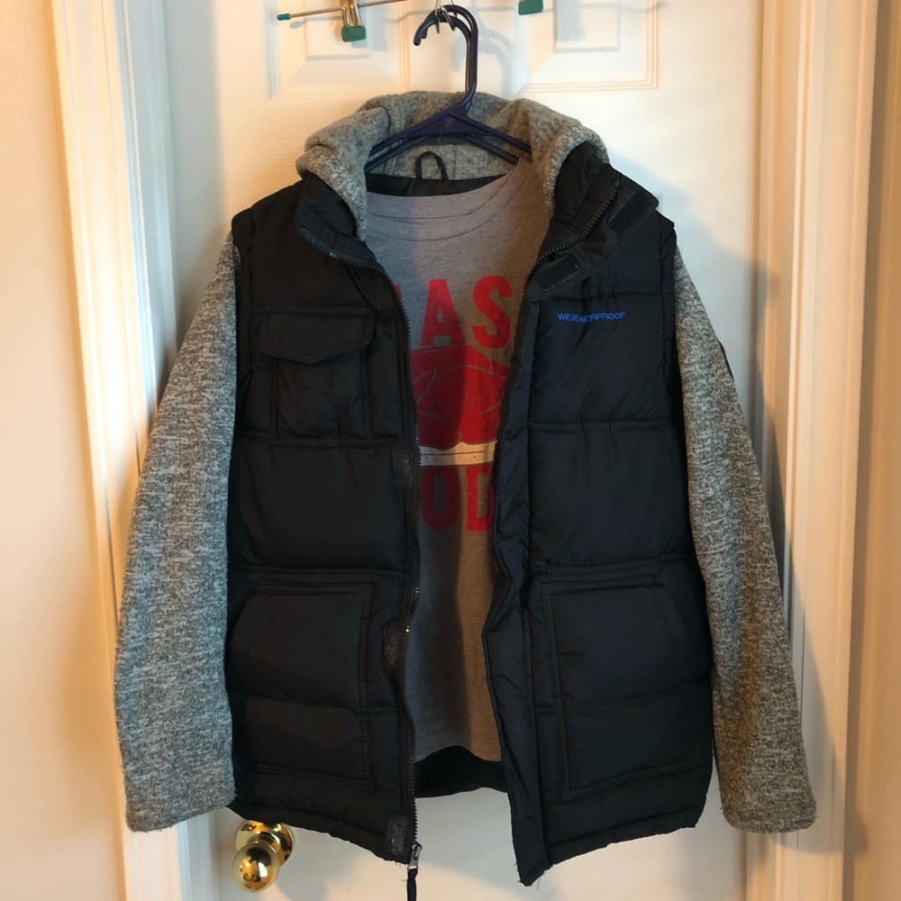 Boys’ Heavy Winter Coat with free T-shirt